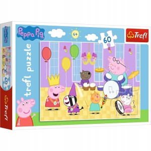 Trefl Puzzle 60 el. Świnka Peppa na Balu 17312