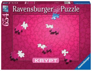 RAVENSBURGER PUZZLE 654 el. KRYPT RÓŻOWE