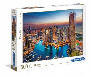 PUZZLE 1500 EL. HQ DUBAI Marina 31814 CLEMENTONI