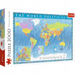 TREFL PUZZLE 2000 el. POLITYCZNA MAPA ŚWIATA 27099
