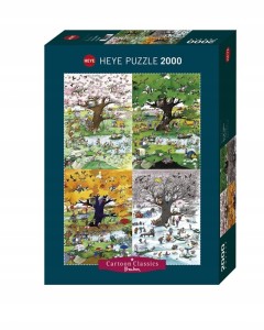 Puzzle HEYE 2000 el. Cztery pory roku 29873