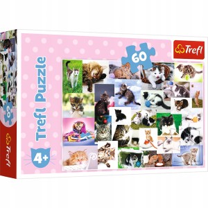 Puzzle Trefl 60 Koci Świat 17332