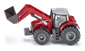 SIKU 1985 TRAKTOR MASSEY FERGUSON Z ŁADOWARKĄ 1:50