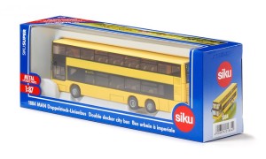 SIKU 1884 AUTOBUS DWUPOZIOMOWY MAN ŻÓŁTY 1:87