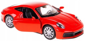 WELLY MODEL PORSCHE 911 CARRERA 4S CZERWONE 1:34