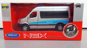 WELLY Mercedes-Benz Sprinter Van POLICJA 1:34