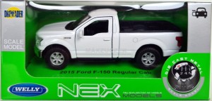 WELLY MODEL 2015 FORD F-150 REGULAR CAB BIAŁY 1:34