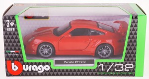 Bburago model Porsche 911 GT2 czerwone 1:32