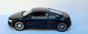 WELLY MODEL 2009 AUDI R8 COUPE V10 CZARNE 1:34