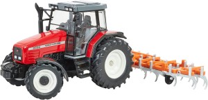 Tomy Britains 43335 traktor 1:32 Massey Ferguson 6290 kultywator 