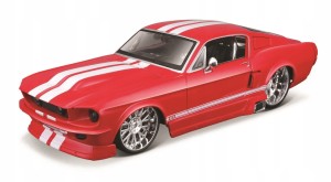 Model MAISTO 31094 Ford Mustang GT 1967 1:24 czerwony