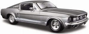 Model 31260 MAISTO 1967 FORD MUSTANG GT 1:24 srebrny
