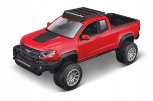 MAISTO 39309 model do składania 2017 CHEVROLET COLORADO ZR2 1:27 czerwony