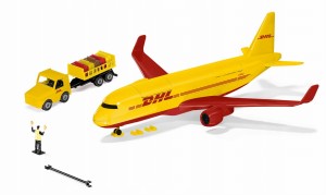 Siku 1702 Samolot transportowy DHL zestaw z akcesoriami