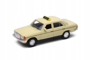 WELLY MERCEDES-BENZ E KLASA W123 BECZKA TAXI 1:34