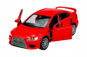 WELLY model MITSUBISHI LANCER EVOLUTION X CZERWONY 1:34