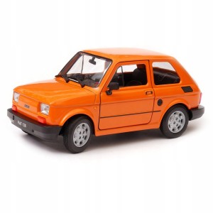 Welly model FIAT 126p Maluch PRL 1:21 pomarańczowy