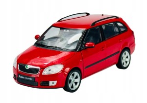 WELLY model 2009 SKODA FABIA II CZERWONA 1:24