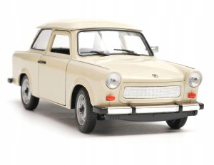 Welly model Trabant 601 kremowy 1:24