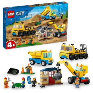 LEGO City 60391 Ciężarówki i dźwig z kulą wyburzeniową