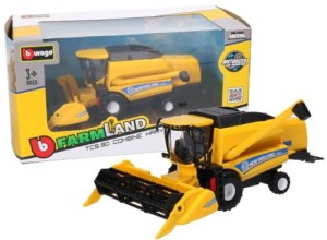 Bburago NEW HOLLAND TC5.90 KOMBAJN Z HEDEREM ZBOŻOWYM POJAZD ROLNICZY